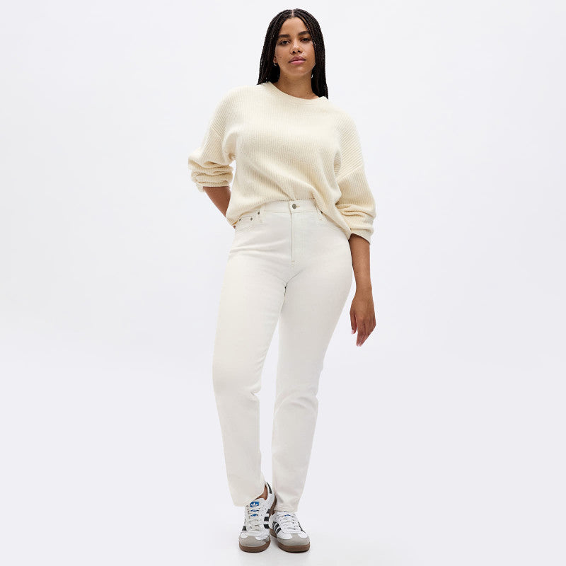 Jeansy GAP 90S Straight High Rise New Off White