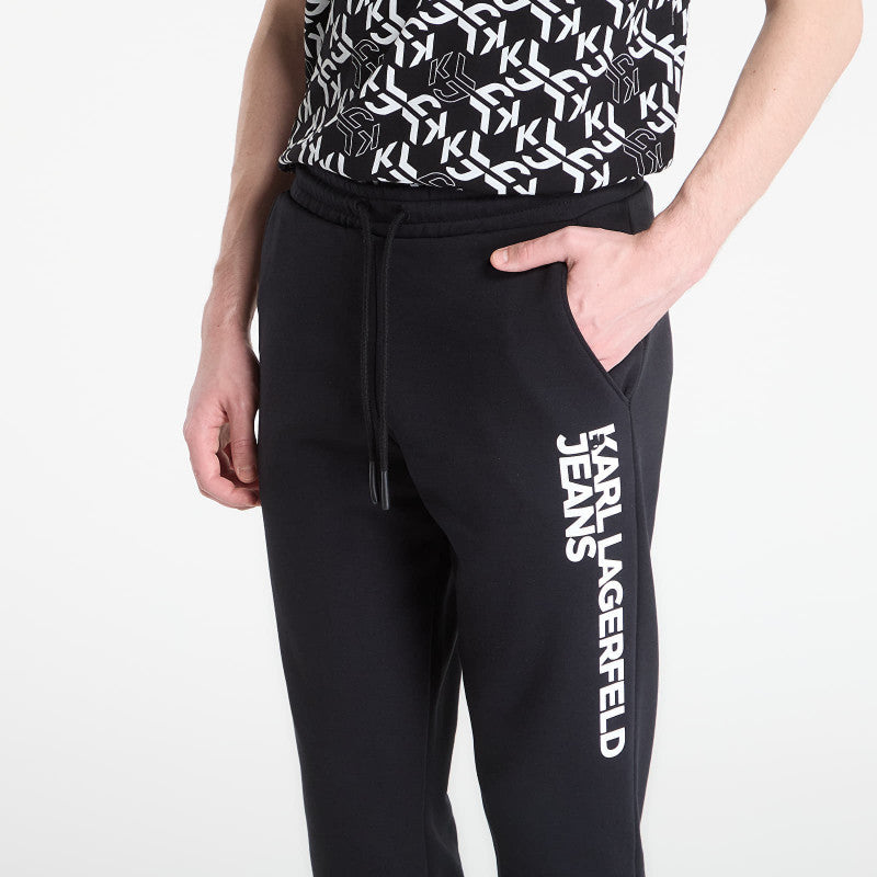 Karl Lagerfeld Jeans Text Logo Slim Sweatpant Black