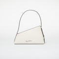 Karl Lagerfeld Jeans Geo Lthr Shoulderbag Shiny Off White