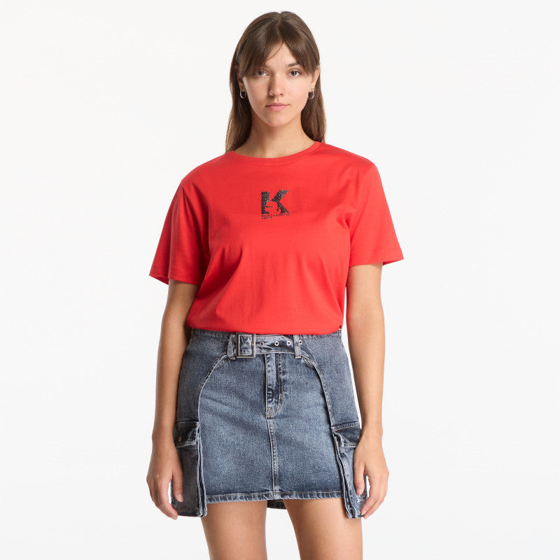 Karl Lagerfeld Jeans Reg K Logo Tee Iridescent