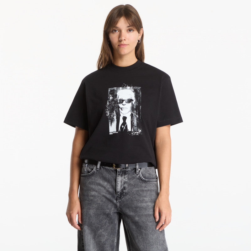 Karl Lagerfeld Jeans Reg Karl Kameo Tee Black