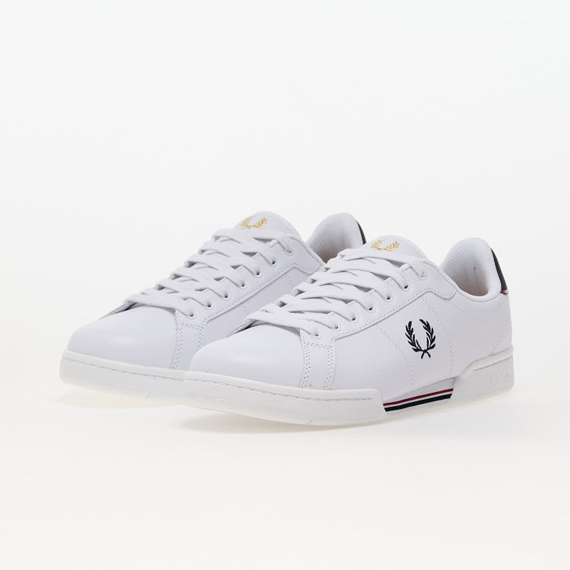 FRED PERRY B722 Leather White/ Navy