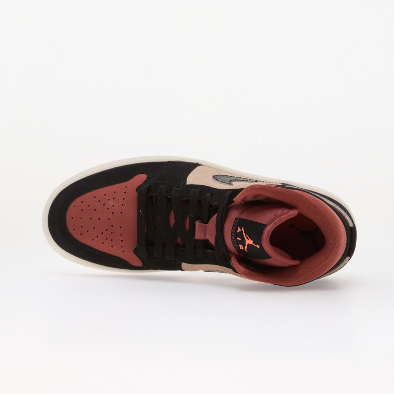 Air Jordan 1 Mid Particle Beige/ Black-Canyon Rust-Sail