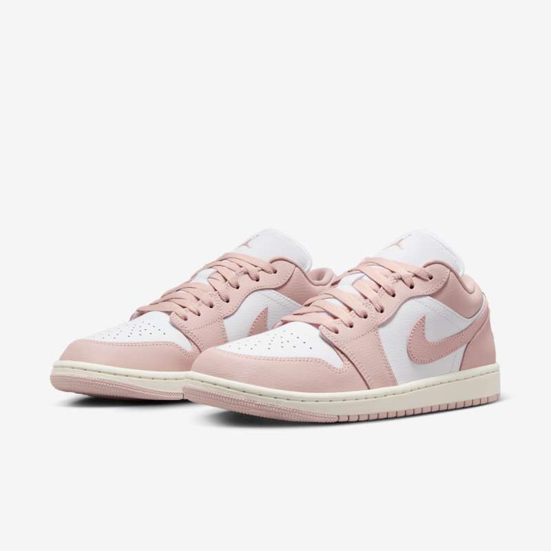 Air Jordan 1 Low White/Pink Oxford-Sail