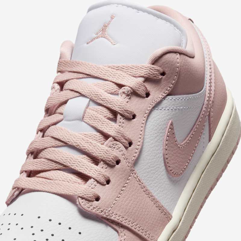 Air Jordan 1 Low White/Pink Oxford-Sail