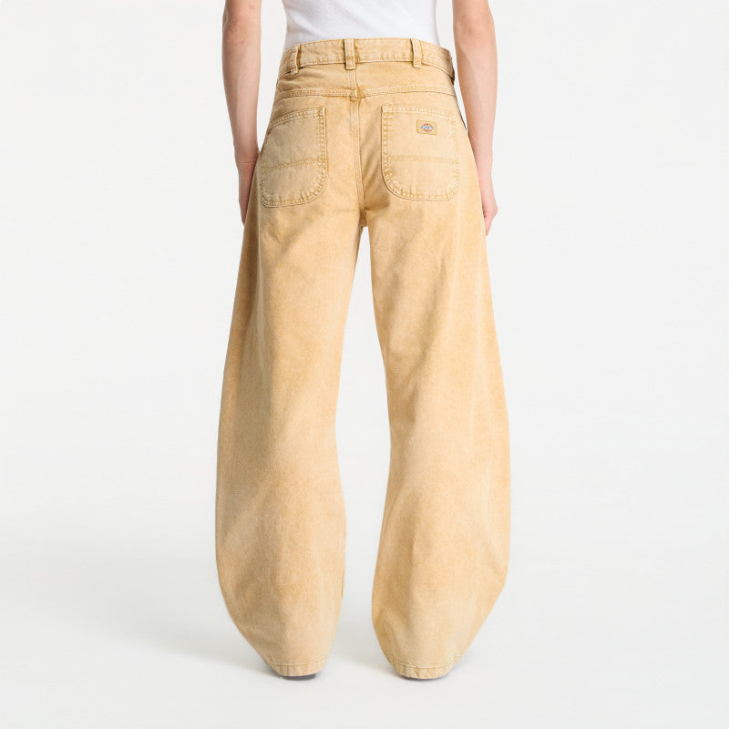 Dickies Imlay Low Waist Barrel Canvas Pant Beige