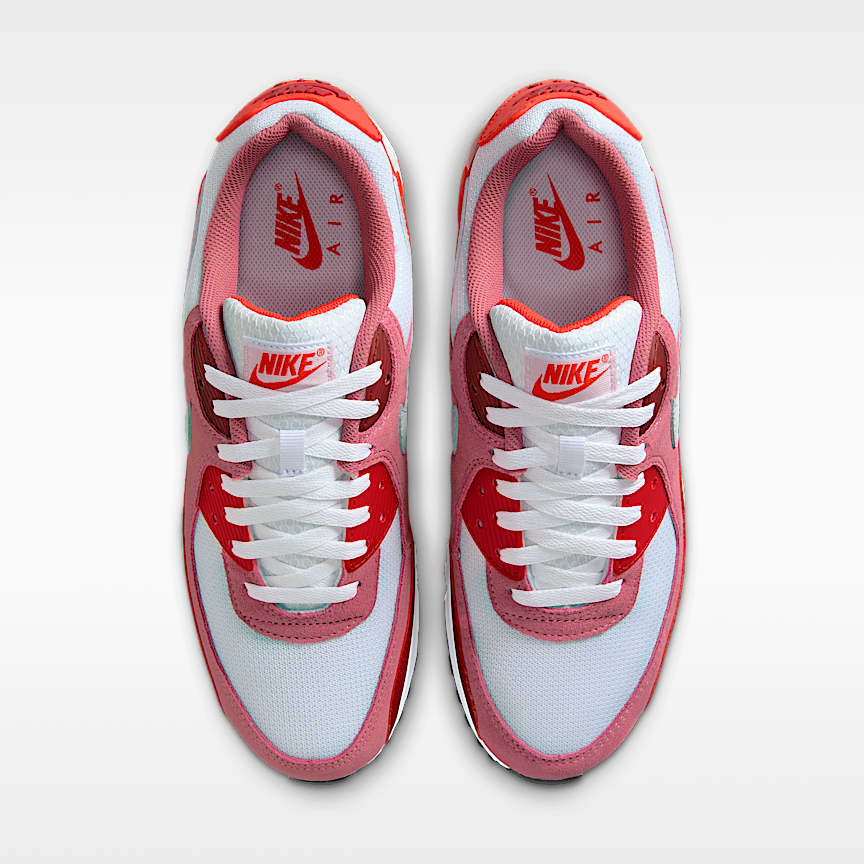 Nike Air Max 90 Peony/ White-Lt Crimson-Team Crimson