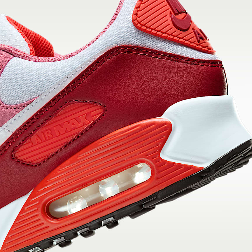 Nike Air Max 90 Peony/ White-Lt Crimson-Team Crimson