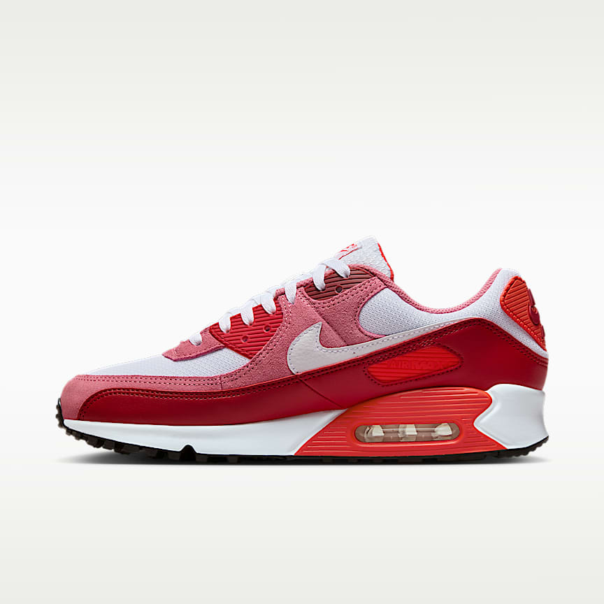 Nike Air Max 90 Peony/ White-Lt Crimson-Team Crimson