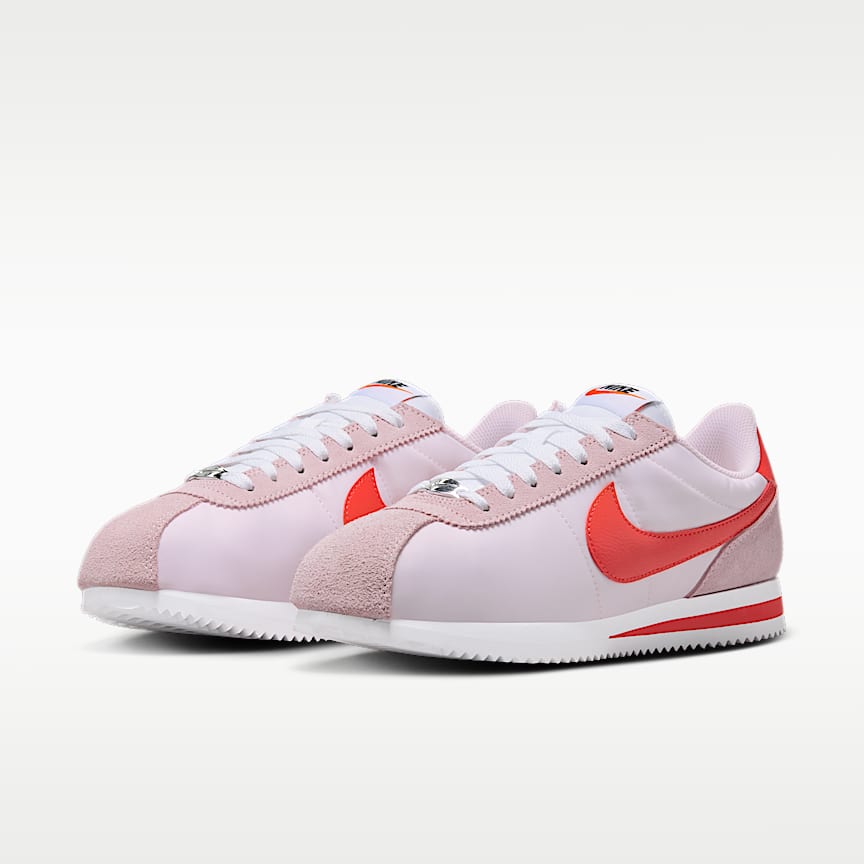 Nike Cortez Textile Pink Foam/ Lt Crimson-White-Safety Orange
