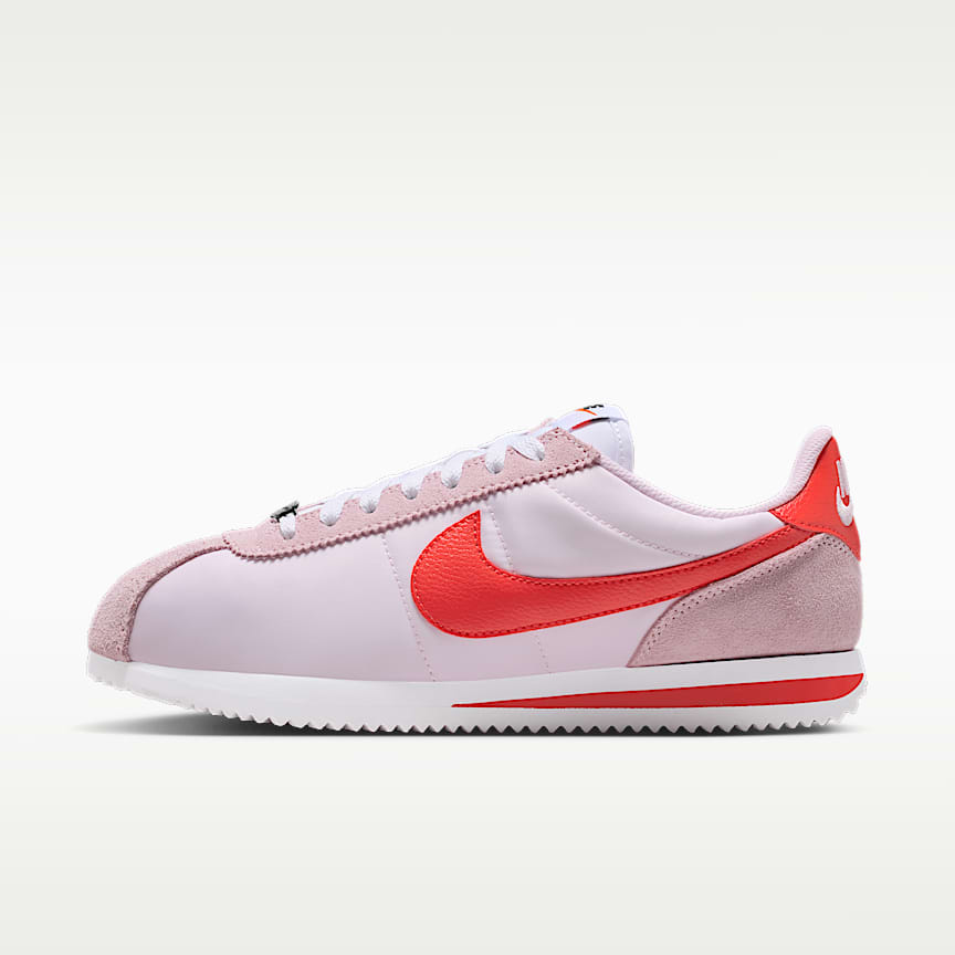 Nike Cortez Textile Pink Foam/ Lt Crimson-White-Safety Orange