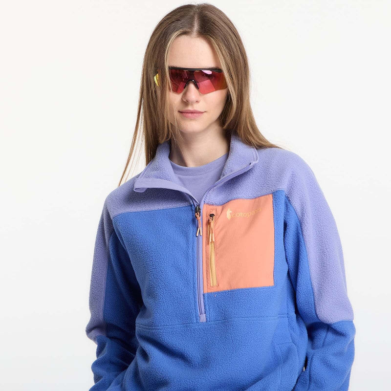 Cotopaxi W's Abrazo Fleece Half-Zip Jacket Aster and Azure