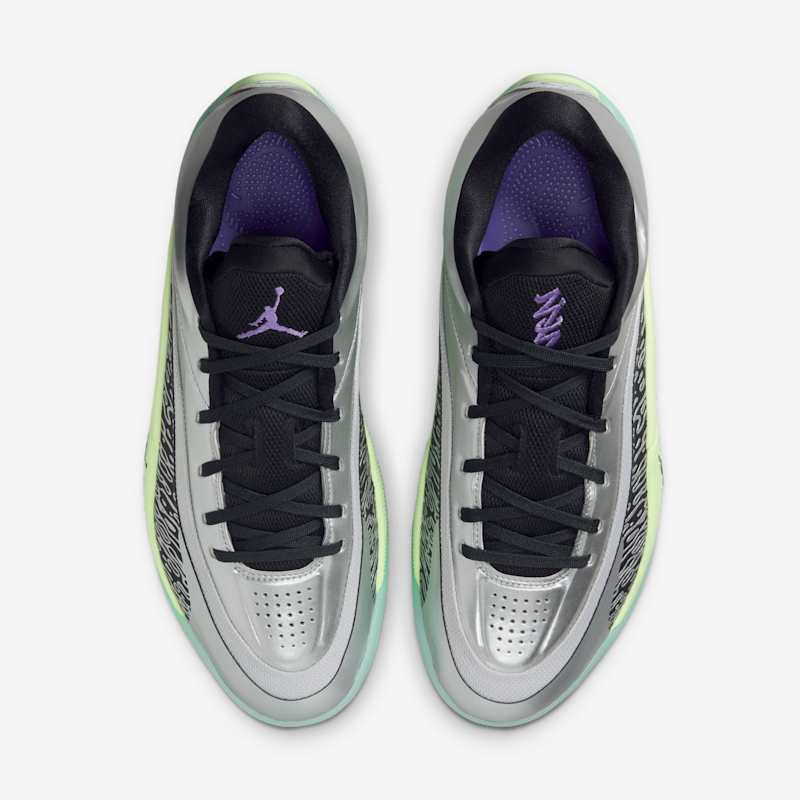 Jordan Zion 4 Grey Fog/Black-Metallic Silver