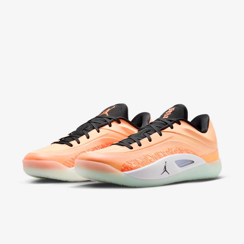 Jordan Zion 4 Peach Cream/Black/White/Total Orange