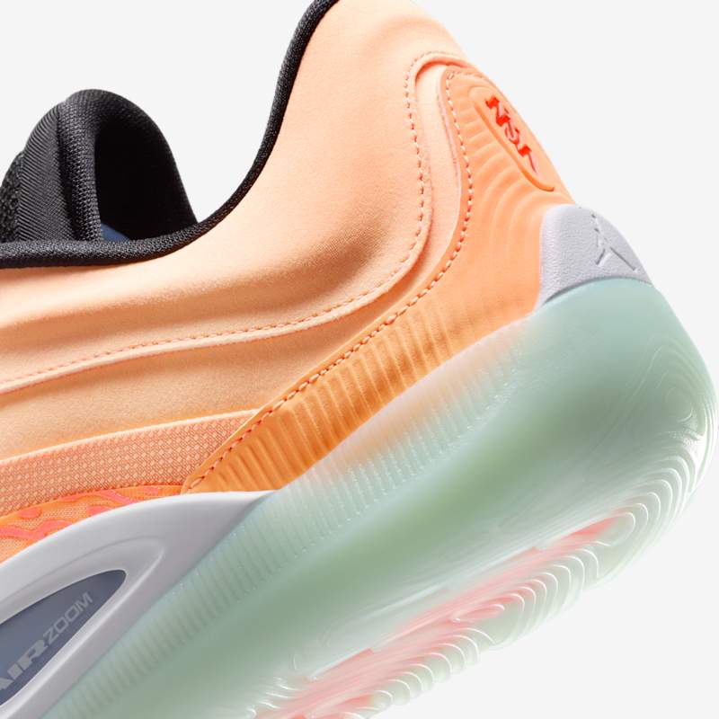 Jordan Zion 4 Peach Cream/Black/White/Total Orange