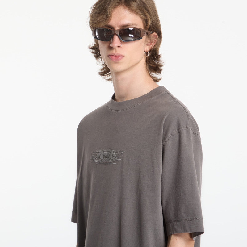 Oakley Echo Mod Embroidered Tee Granite Gray