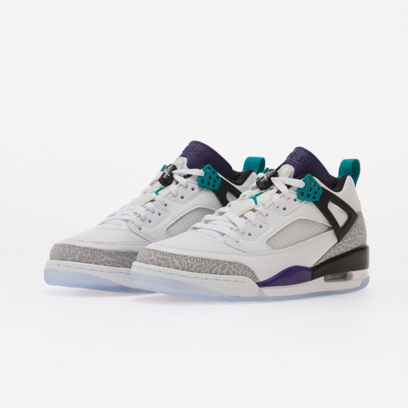 Jordan Spizike Low White/ Rio Teal-Court Purple