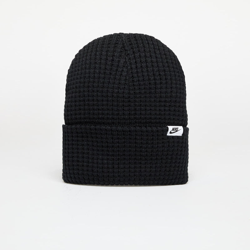 Nike Peak Waffle Knit Beanie Black