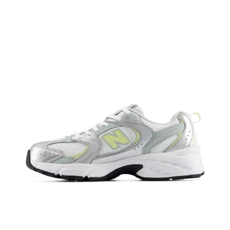 New Balance Kids 530 White/ Silver/ Yellow