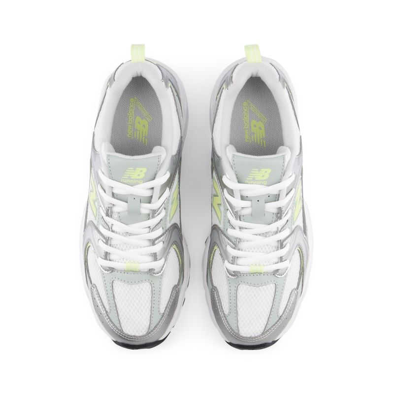 New Balance Kids 530 White/ Silver/ Yellow