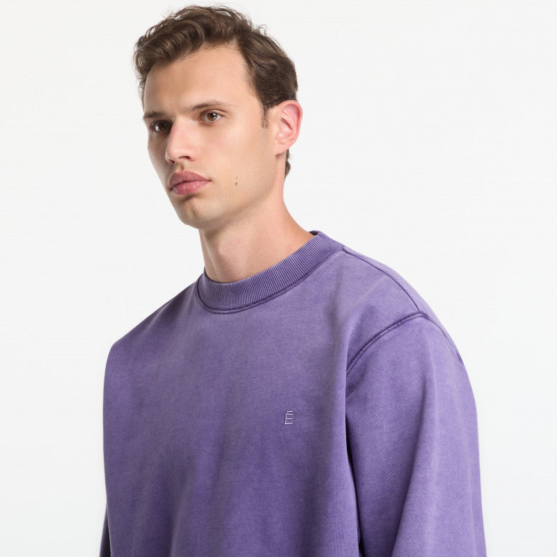 Études Studio National Crew Accent Sweatshirt Purple