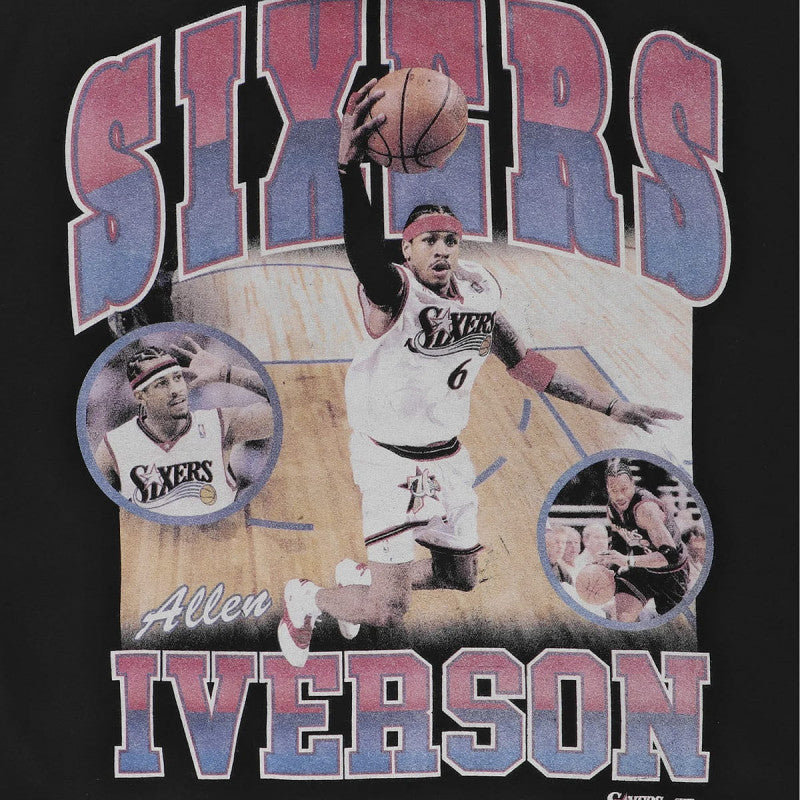 Mitchell & Ness NBA Player Photo Hoodie Philadelphia 76ers Allen Iverson Black