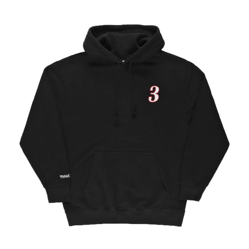 Mitchell & Ness NBA Player Photo Hoodie Philadelphia 76ers Allen Iverson Black