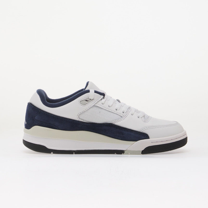 Jordan Flight Court White/ College Navy-Lt Smoke Grey
