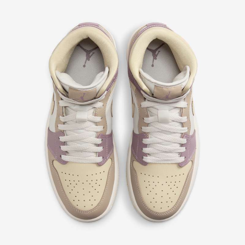 Air Jordan 1 Mid Light Orewood Brown/Team Gold-Khaki