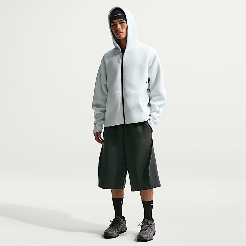 Nike Tech Men's Fleece Oversized Fit Shorts Anthracite/ Black