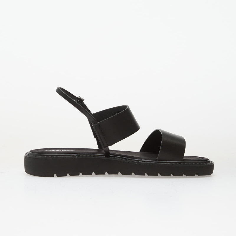 Calvin Klein Square Toe Molded Sandal Slide Black