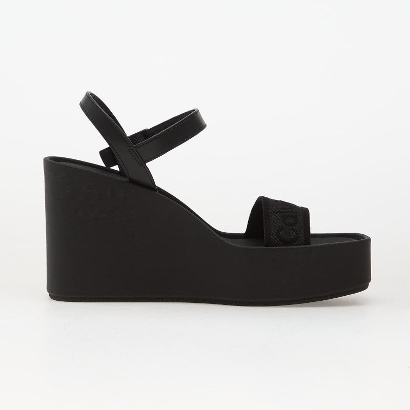 Calvin Klein Wedge 70 Sandal Webbin Black