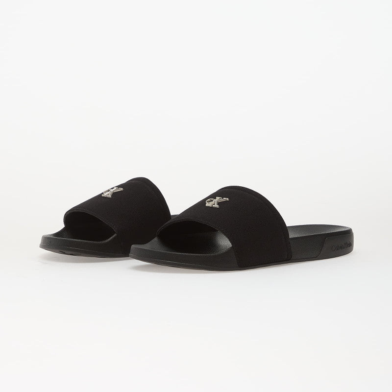 Calvin Klein Ess Slide Canvas Hdw Black