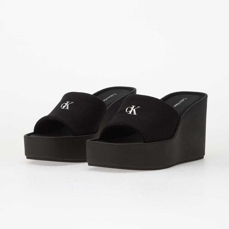 Calvin Klein Wedge 70 Sandal Canv Black