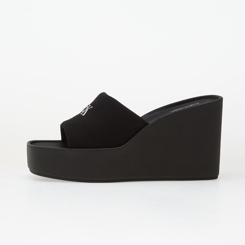 Calvin Klein Wedge 70 Sandal Canv Black