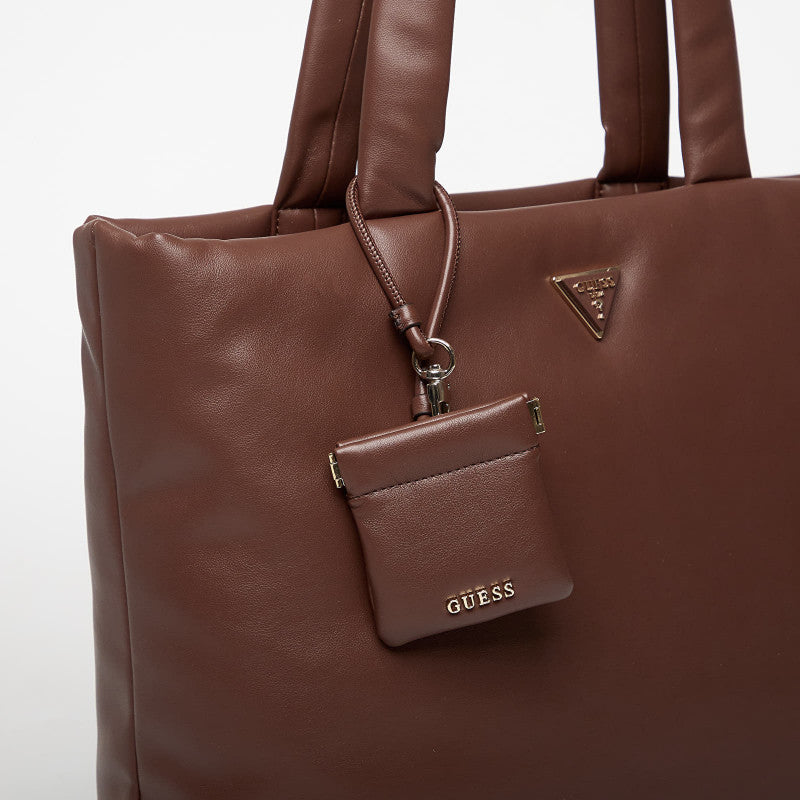 GUESS Sunetra Tech Tote Espresso