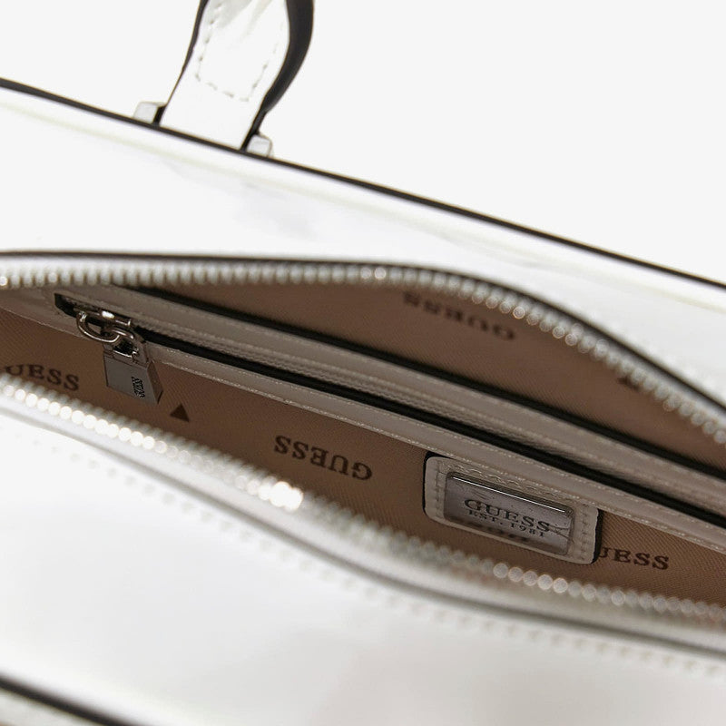 GUESS Arnela Mini Satchel White