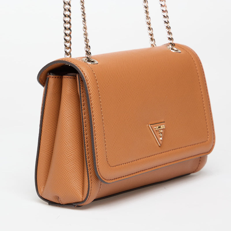 GUESS Noelle II Convertible Cross Body Flap Light Cognac