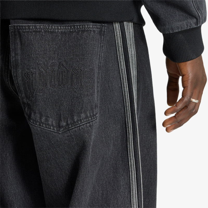 Jeansy adidas SST Denim Jeans MID-RISE Straight Leg True Black Denim