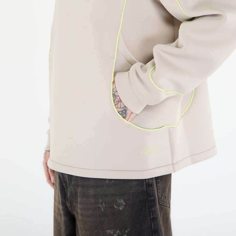 Nike Project F.R.O.G. Men's Bubble Mesh Pullover Hoodie Cream II/ Black/ Volt Ice/ Volt Ice