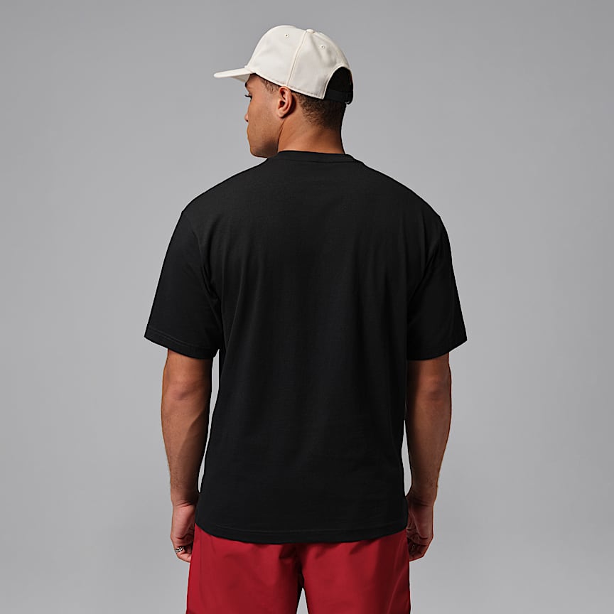 Jordan Men's T-Shirt Black/ Gym Red