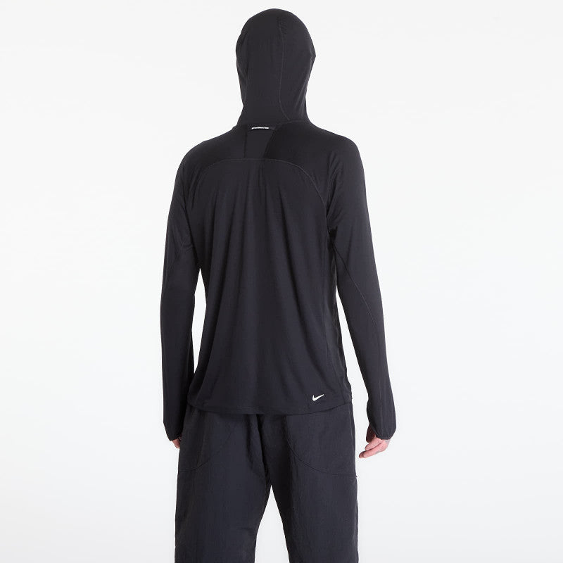 Nike ACG "Solar Chase" Men's Dri-FIT UV Long-Sleeve Hooded Top Black/ Black/ Summit White