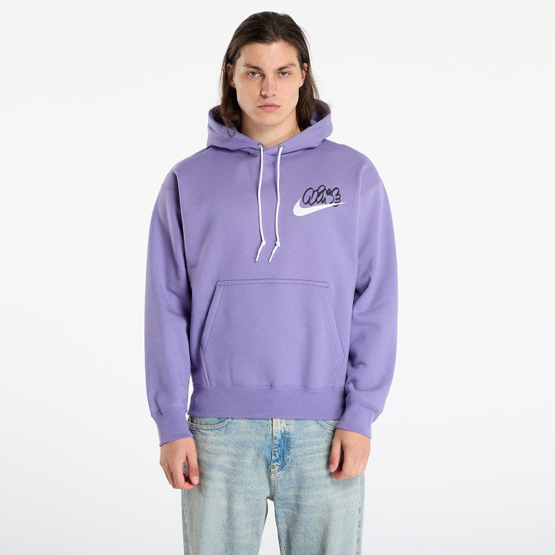 Nike Solo Swoosh Men's Fleece Hoodie Dusty Amethyst