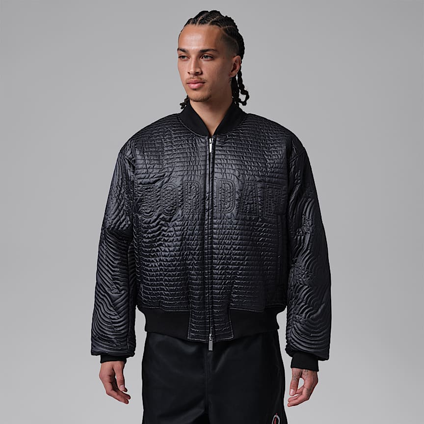 Jordan Flight Men's Nylon Varsity Jacket Black