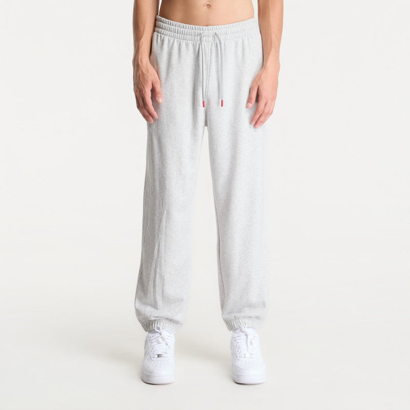 Jordan Brooklyn Fleece Men's Pants Neutral Grey/ Htr/ University Red