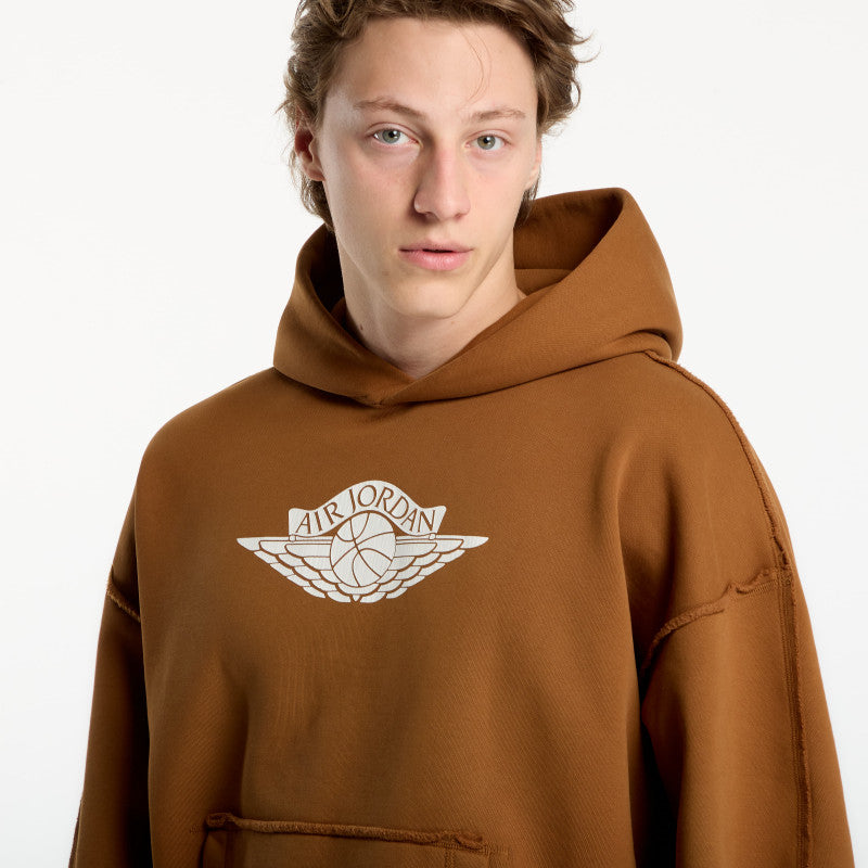 Jordan Flight Wings Men's Fleece Pullover Hoodie Lt British Tan/ Sail