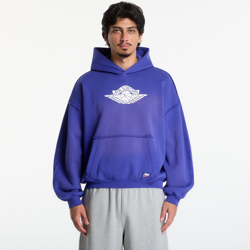 Jordan Flight Wings Fleece Pullover Hoodie Light Concord/ Sail
