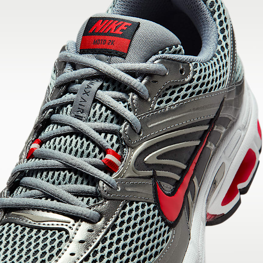 Nike Air Max Moto 2K Smoke Grey/ University Red-Black