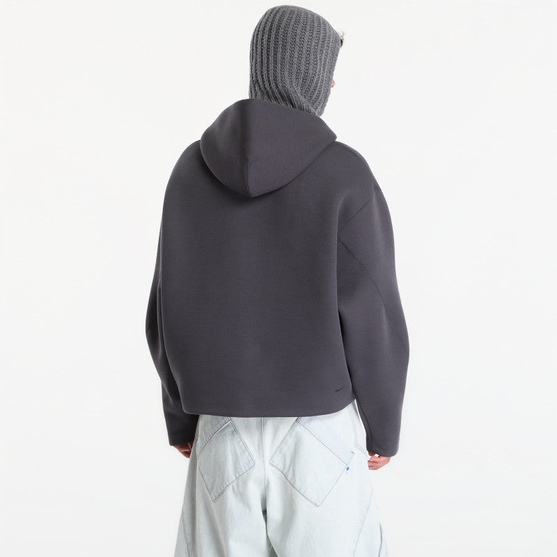Nike Tech Men's Fleece Pullover Hoodie Anthracite/ Black