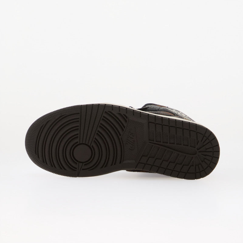 Air Jordan 1 Mid SE Black/ Chalk-Velvet Brown